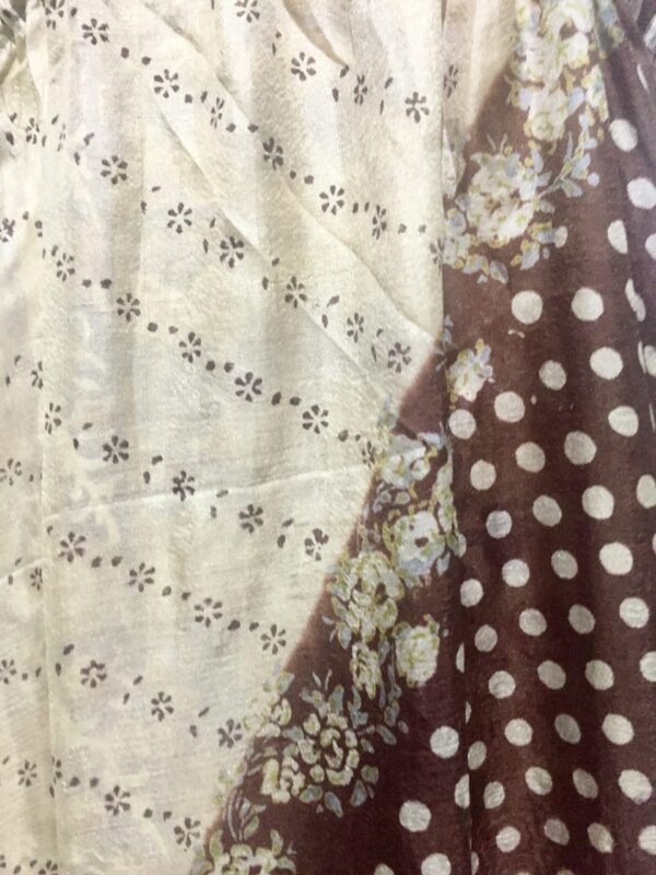 Brown Silk Sari Sun Dress